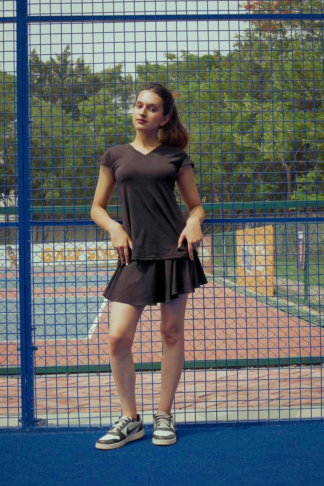 Curved-Hem Tee